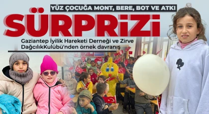 Köy okullarındaki çocuklara yüz güldüren etkinlik