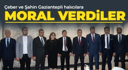 Çeber ve Şahin Gaziantepli halıcılara moral verdiler