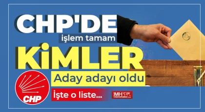 CHP Gaziantep'te Aday Adayları belli oldu!