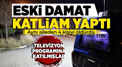 Çocuğunu görmek için boşandığı karısının baba evine giden adam 4 kişiyi katletti