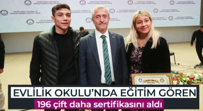 Evlilik Okulu’nda eğitim gören 196 çift daha sertifikasını aldı