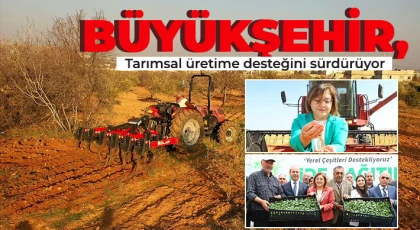 Gaziantep Büyükşehir, tarımsal üretime desteğini sürdürüyor