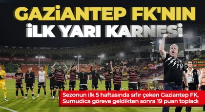 Gaziantep FK ligin ilk yarısına kötü başladı, iyi bitirdi