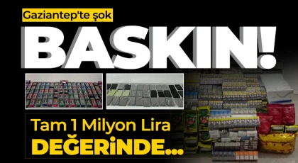Gaziantep'te 1 milyon lira değerinde kaçak malzeme ele geçirildi