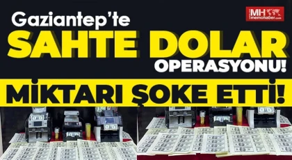 Gaziantep'te sahte dolar operasyonu!