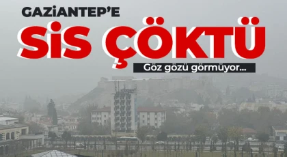 Gaziantep’te yoğun sis etkili oldu