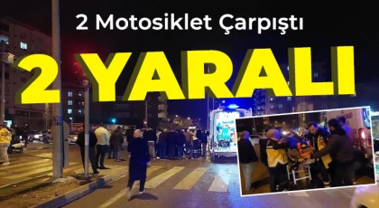 Nizip’te 2 motosiklet çarpıştı: 2 yaralı