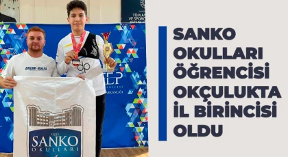 SANKO Okulları Öğrencisi Okçulukta İl Birincisi Oldu