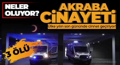Akraba cinayeti: 3 ölü