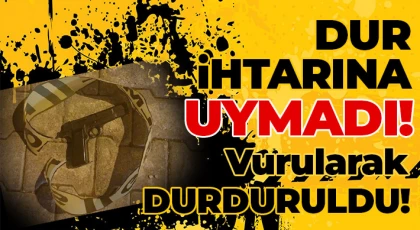 'Dur' ihtarı yapan bekçilere ateş eden şahıs vurularak yakalandı