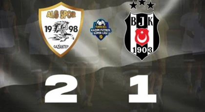 Gaziantep ALG Spor, Beşiktaş’ı 2-1’le geçti