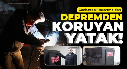 Gaziantepli tasarımcıdan depremden koruyan yatak