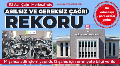 Gaziantep'te 112'ye 2023 yılında 3 milyon asılsız ve gereksiz çağrı geldi