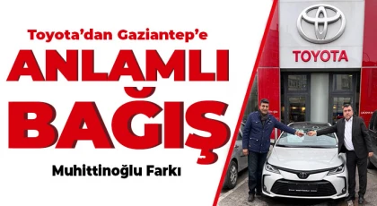 Gaziantep’te devlet okuluna Toyota’dan destek
