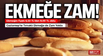 Gaziantep’te Ekmeğe Yüzde 23 Zam!