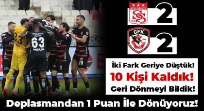 Geri Dönmeyi Bildik! Sivasspor - Gaziantep FK: 2 - 2