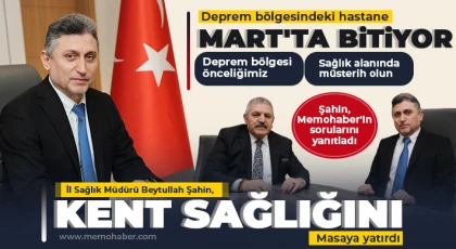 İl Sağlık Müdürü Şahin, kent sağlığını masaya yatırdı