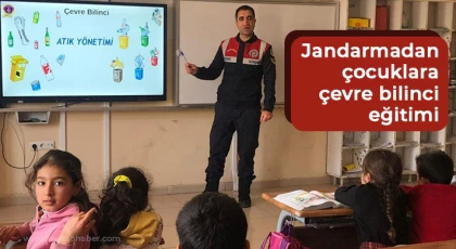 Jandarmadan çocuklara çevre bilinci eğitimi