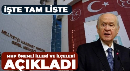 MHP, yerel seçimlerdeki 55 adayını açıkladı
