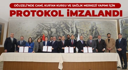 Oğuzeli’nde Cami, Kur’an kursu ve sağlık merkezi yapımı için protokol imzalandı