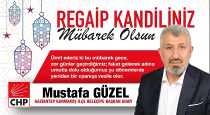 Regaib Kandiliniz Mübarek olsun