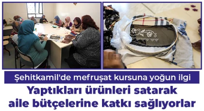 Şehitkamil'de mefruşat kursuna yoğun ilgi