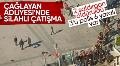 Adalet Sarayı önünde silahlı saldırı girişimi: 3'ü polis 6 yaralı