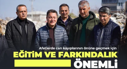 Afetlerde can kayıplarının önüne geçmek için eğitim ve farkındalık önemli