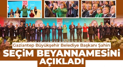 Başkan Şahin, seçim beyannamesini açıkladı