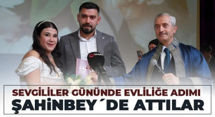 Çiftler dünya evine Şahinbey’de girdi