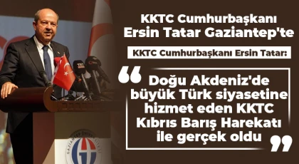 Ersin Tatar, Kıbrıs Barış Harekatı 50. Yıl Etkinliği'ne katıldı