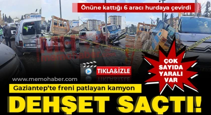 Gaziantep trafikte dehşeti yaşadı!