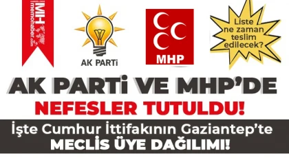Gaziantep'te MHP ve AK Parti paylaşımı nasıl yaptı?
