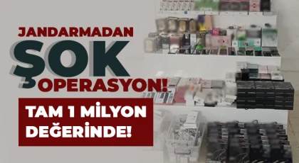 Jandarma 1 milyon değerinde kaçak malzeme ele geçirdi
