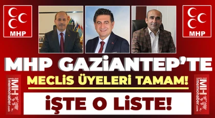 MHP Gaziantep’te listede kimler var?