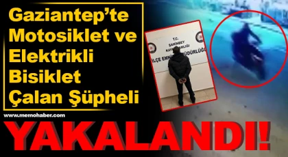 Motosiklet ve elektrikli bisiklet çalan şüpheli yakalandı