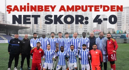  Şahinbey Ampute’den net skor 4-0