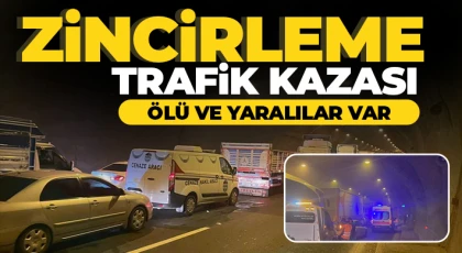 Tünelde zincirleme trafik kazası: Ölü ve yaralılar var
