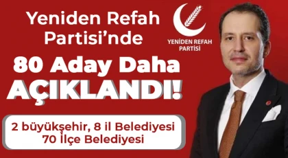 Yeniden Refah Partisi'nde Adaylar Belirlenmeye Devam Ediyor