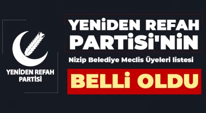 YRP Nizip Meclis Üyesi Adayları