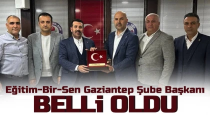 Eğitim-Bir-Sen Gaziantep Şubesinde Yeni Başkan Belli Oldu