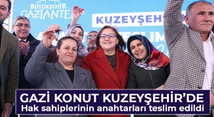 Gazi Konut Kuzeyşehir’de hak sahiplerinin anahtarları teslim edildi