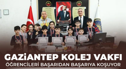 Gaziantep Kolej Vakfı öğrencileri başarıdan başarıya koşuyor