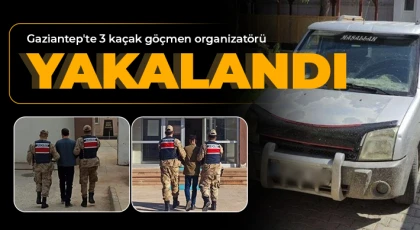 Gaziantep'te 3 kaçak göçmen organizatörü yakalandı