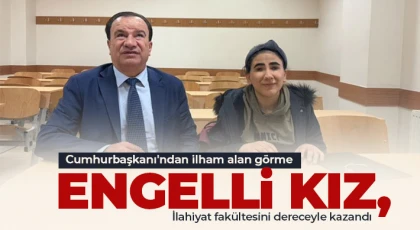 Gaziantep'te görme engelli öğrenci hayalini gerçekleştirdi