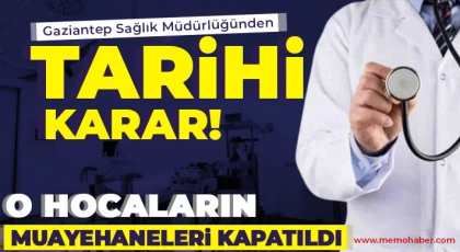 Gaziantep'te Özel Muayenehanesi Olan Hocalar Kıskaca Alındı!