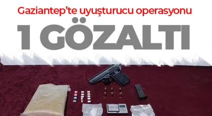 Gaziantep’te uyuşturucu operasyonu: 1 gözaltı
