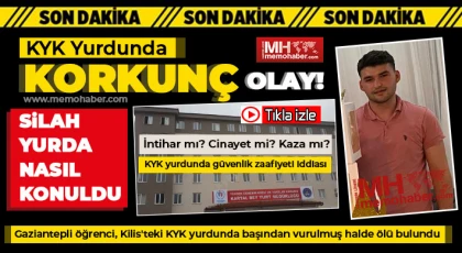KYK yurdunda şok ölüm!