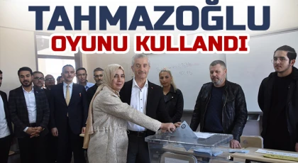 Mehmet Tahmazoğlu, oyunu kullandı