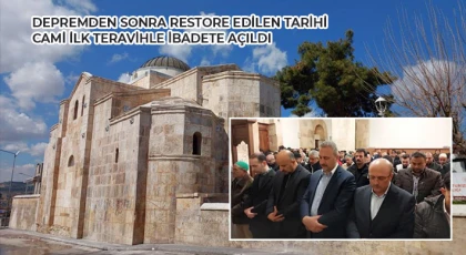 Nizip Fevkani Cami vatandaşların yoğun ilgisiyle ibadete açıldı